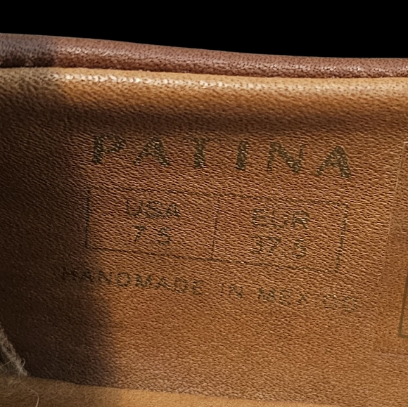 Patina Brown Leather Loafers shoes for Women sz 7.5 Portland - Picture 7 of 7